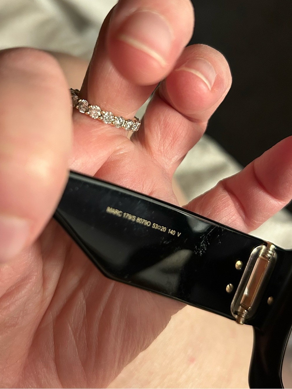 Marc by Marc Jacobs Glossy Black Oversized Square Sunglasses - Picture 9 of 9